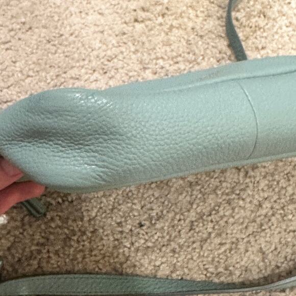 Fossil Sydney Mint Green Pebbled Leather Crossbody Camera Bag Coastal Preppy - Picture 5 of 16